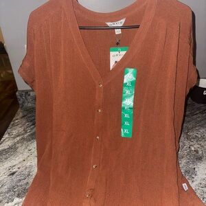 Orvis women’s Rust Button Down Shirt